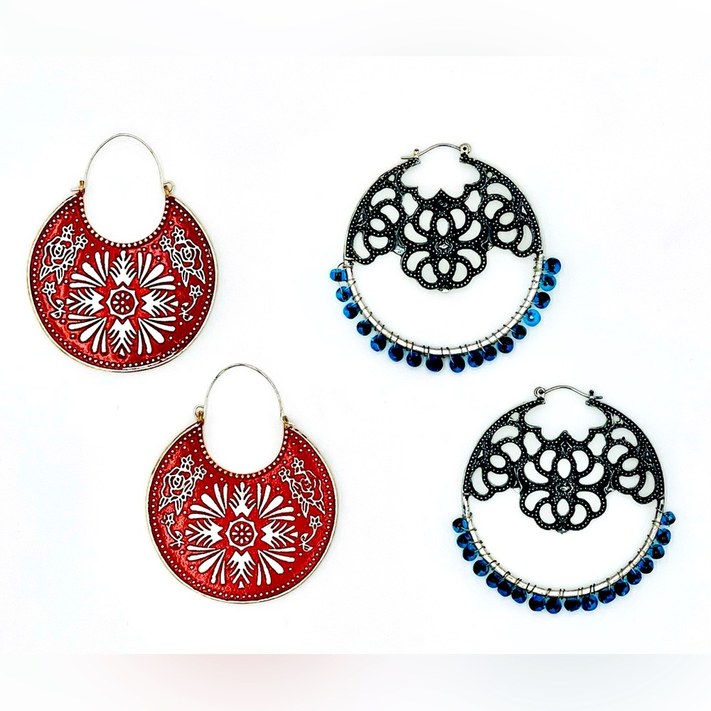 Set of two Boho/Folklore earring